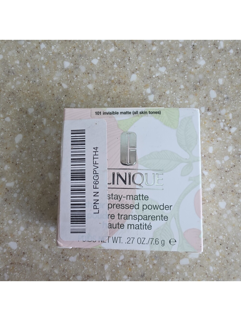 Clinique Stay-Matte Sheer Pressed Powder Oil Free ~ 101 Invisible Matte New